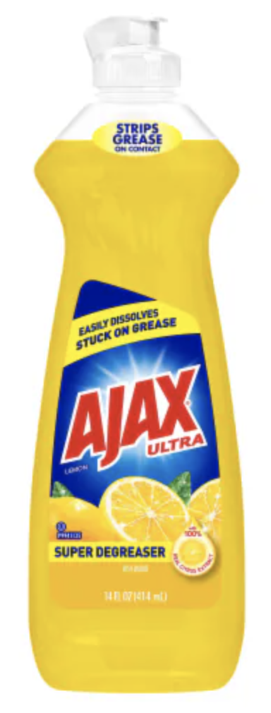 Ajax Ultra Super Degreaser Lemon Dish Liquid Soap - 14 Fl Oz