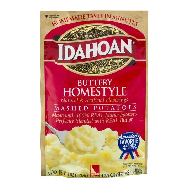 Idahoan Gluten Free Mashed Potatoes Buttery Homestyle - 4.0 Oz