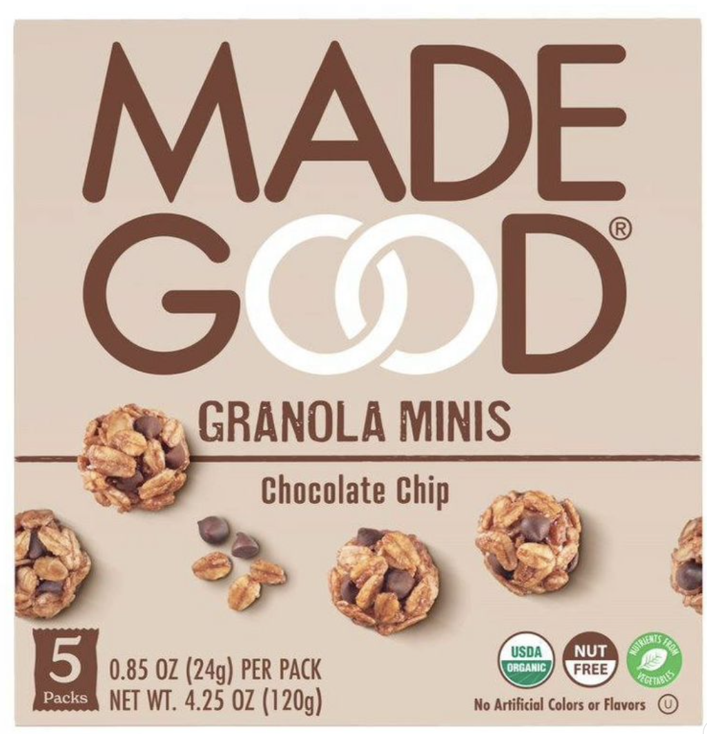 Made Good Granola Minis Chocolate Chips 5ct - 4.25 Oz