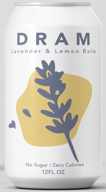 Dram Herbal Sparkling Water, Lavender & Lemon Balm - 12 Fl Oz