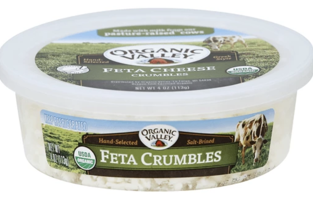 Organic Valley Feta Cheese Crumbles - 4 Oz