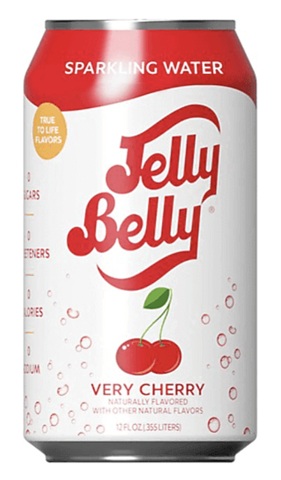 Jelly Belly Very Cherry Sparkling Water - 12 Fl Oz