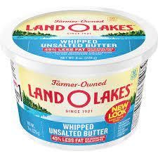Land O' Lakes Unsalted Whipped Butter Tub - 8 oz