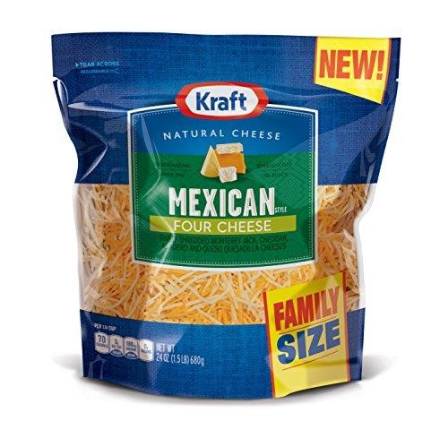 Kraft Finely Shredded Mexican Style Four Cheese Blend - 24 oz