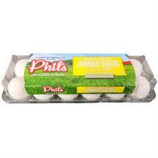 Phil's Cage Free Grade A Jumbo Eggs - 12 Count