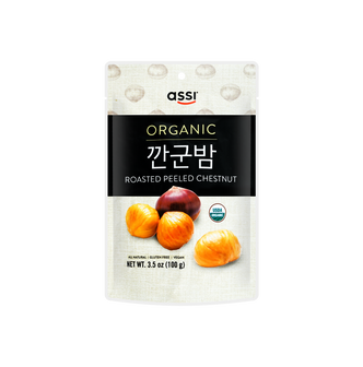 Assi Organic Roasted Peeled Chestnut - 3.5 Oz