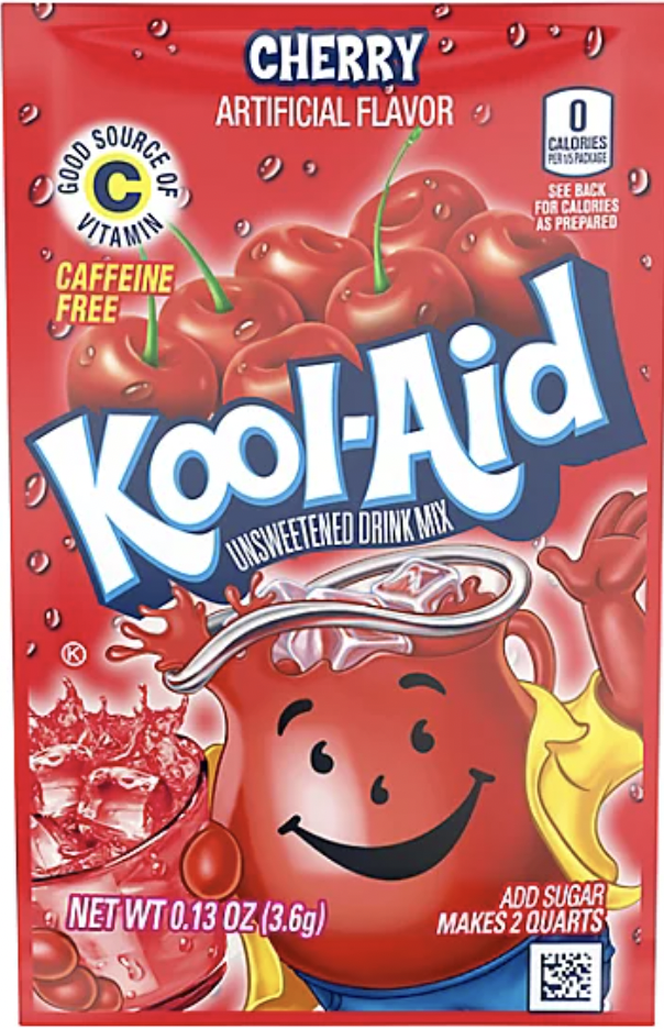 Kool-Aid Unsweetened Drink Mix Cherry Gluten Free - 0.13 Oz