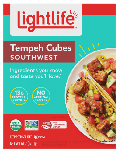 Lightlife Tempeh Cubes Southwest - 6 oz