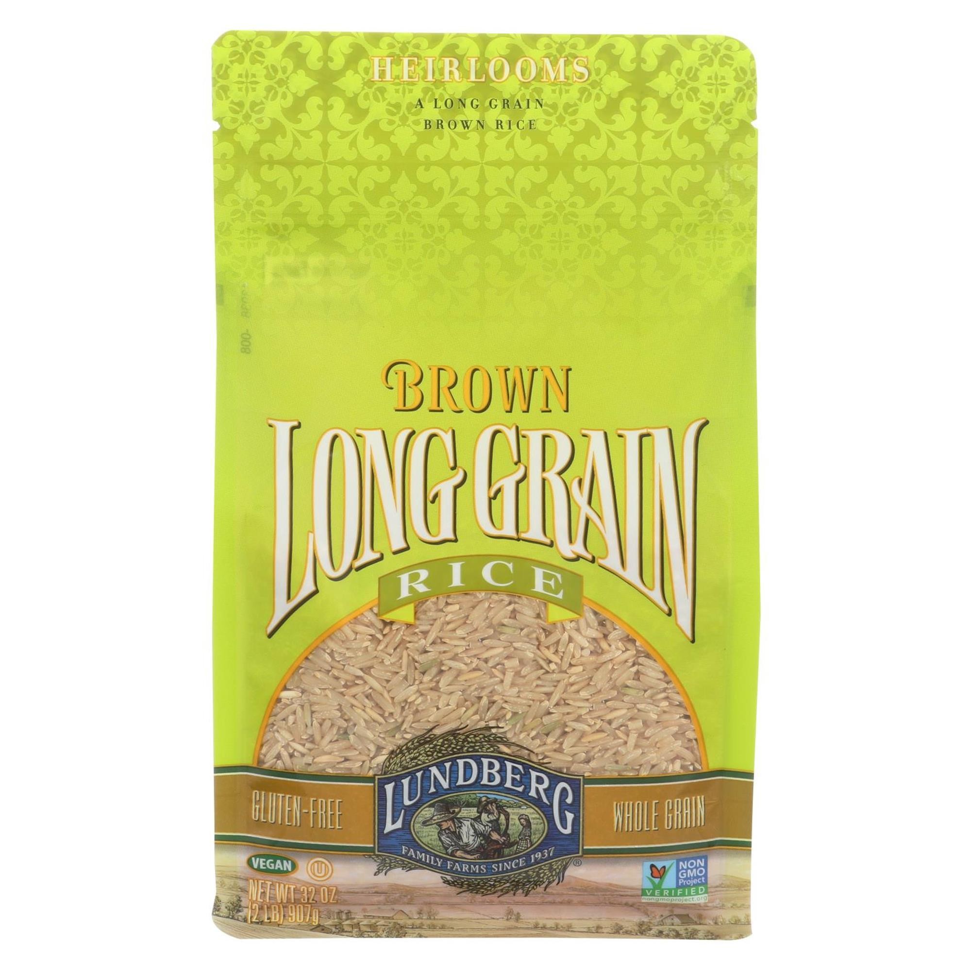 Lundberg Sustainable Brown Long Grain Rice - 32 Oz
