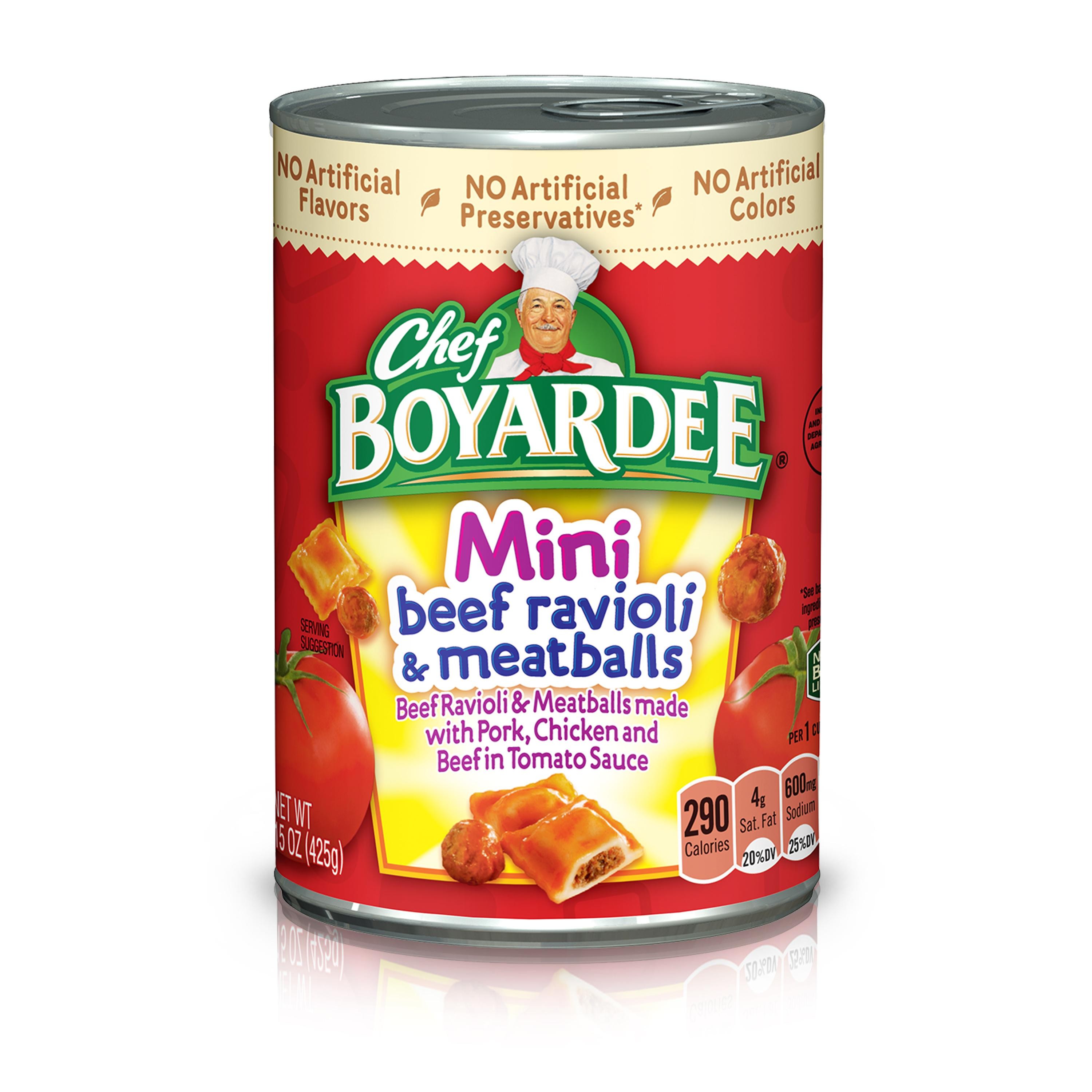 Chef Boyardee Mini Beef Ravioli & Meatballs - 15 Oz