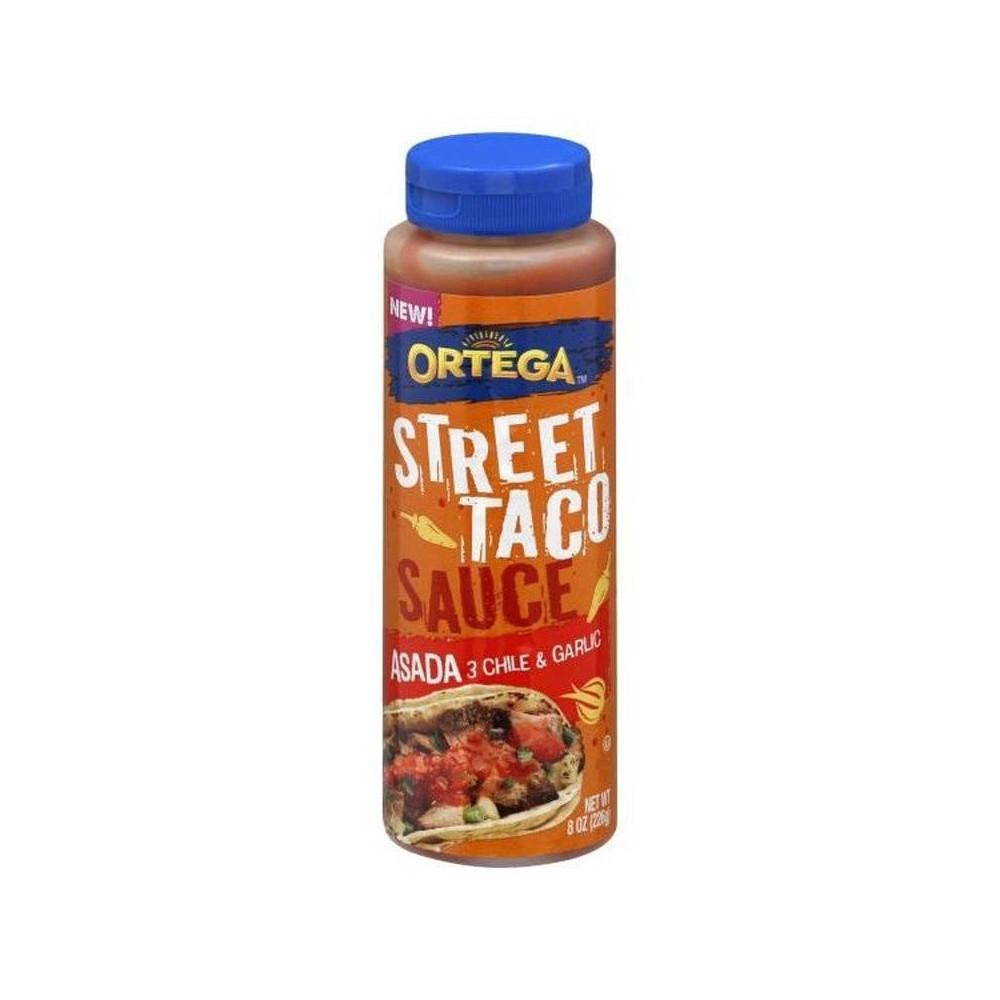 Ortega Street Taco Sauces Asada 3 Chile & Garlic - 8 oz