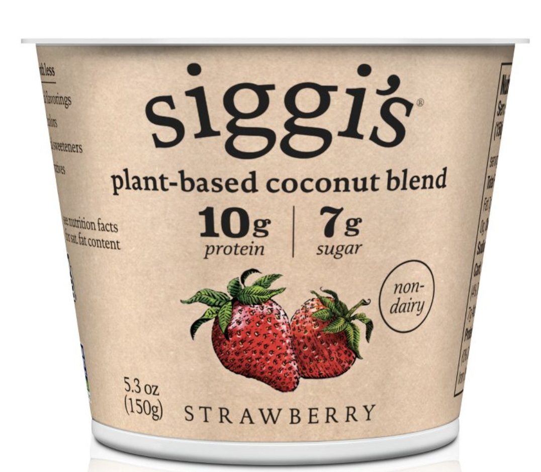 Siggi's Plant Based Coconut Blend Non Dairy Yogurt, Strawberry - 5.3 Oz