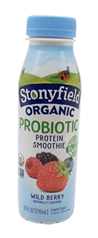 Stonyfield Organic Probiotic Protein Smoothie Wild Berry - 10 Fl Oz