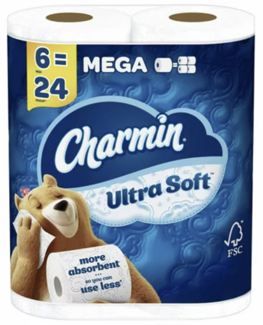 Charmin Ultra Soft Toilet Paper - 6 Mega Rolls