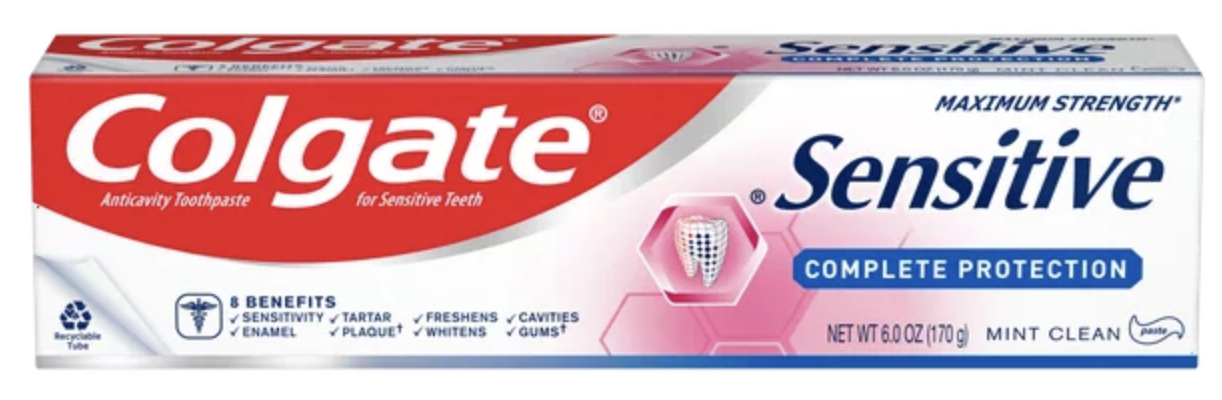 Colgate Sensitive Complete Protection Toothpaste Mint Clean - 6 Oz
