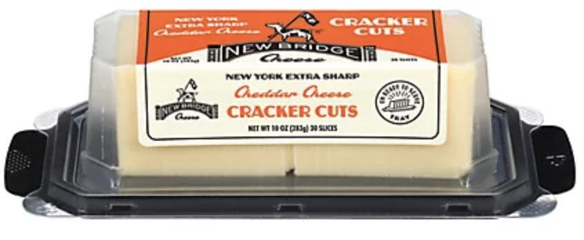 New Bridge Cheese Cheddar Extra Sharp Cheese Cracker Cuts - 10 oz
