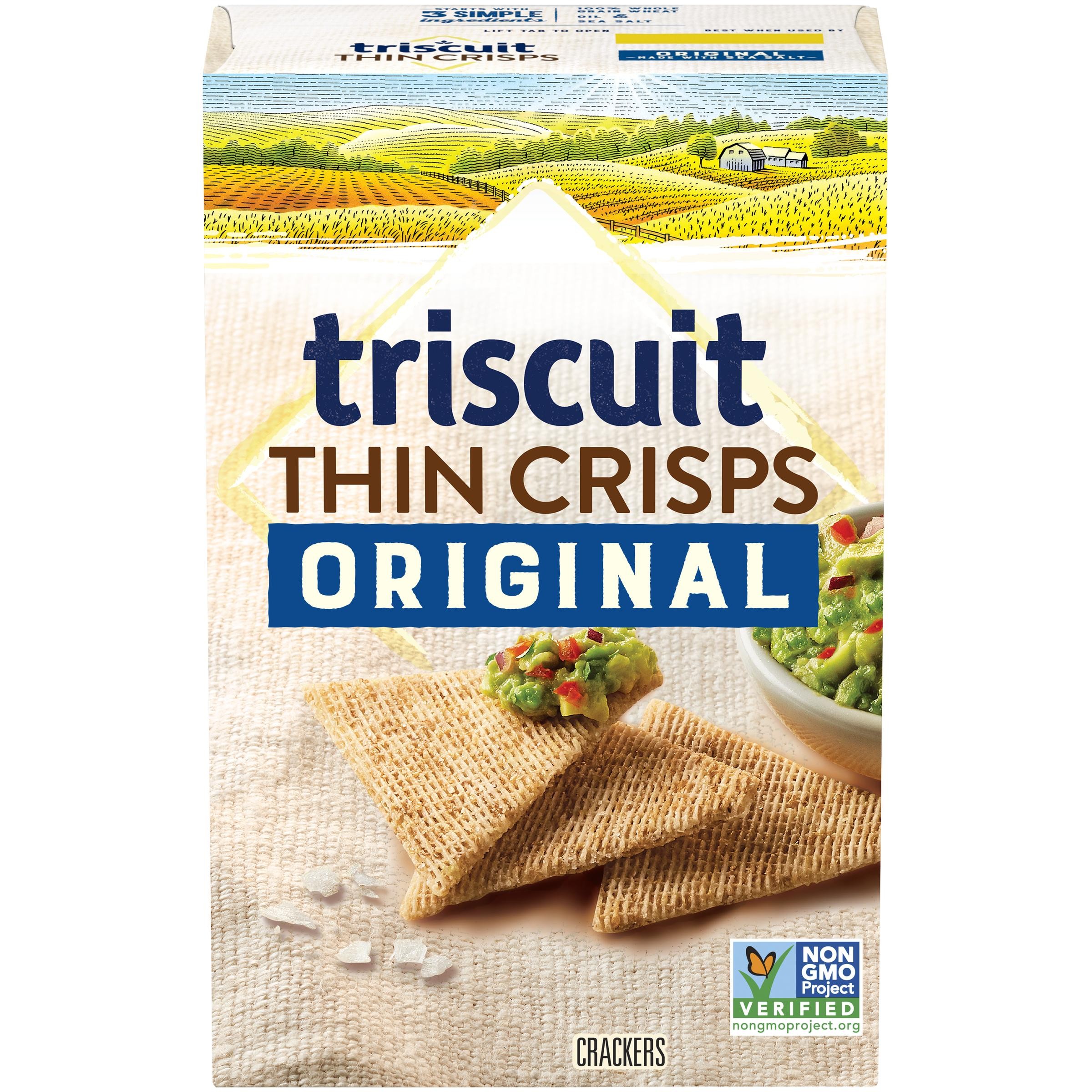 Nabisco Triscuit Thin Crisps Original Whole Grain Wheat Crackers - 7.1 Oz