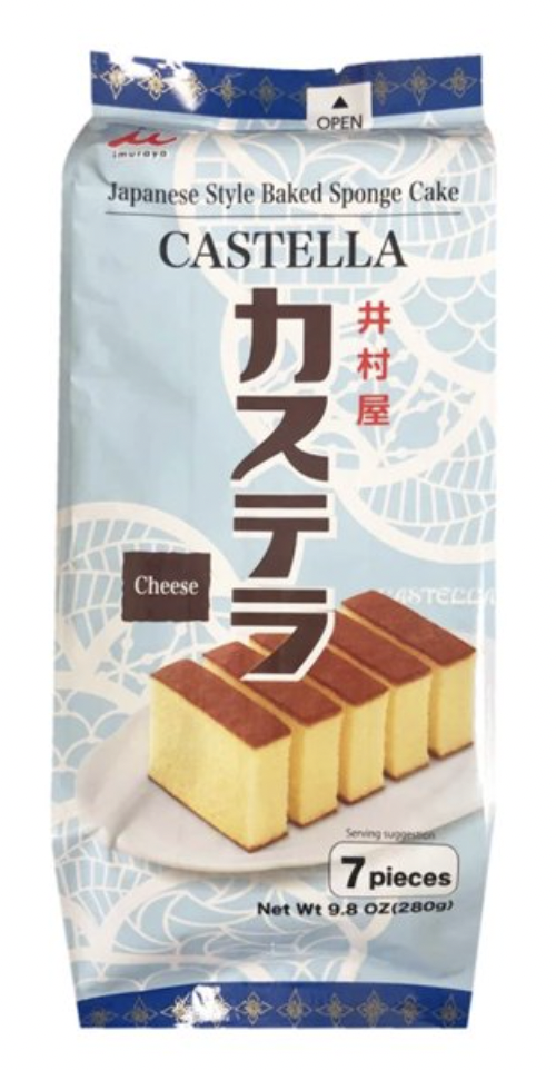 Imuraya Japanese Style Baked Sponge Cake Cheese Flavor 7ct - 9.8 Oz