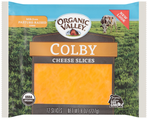 Organic Valley Colby Cheese Slices 12 CT - 8 oz
