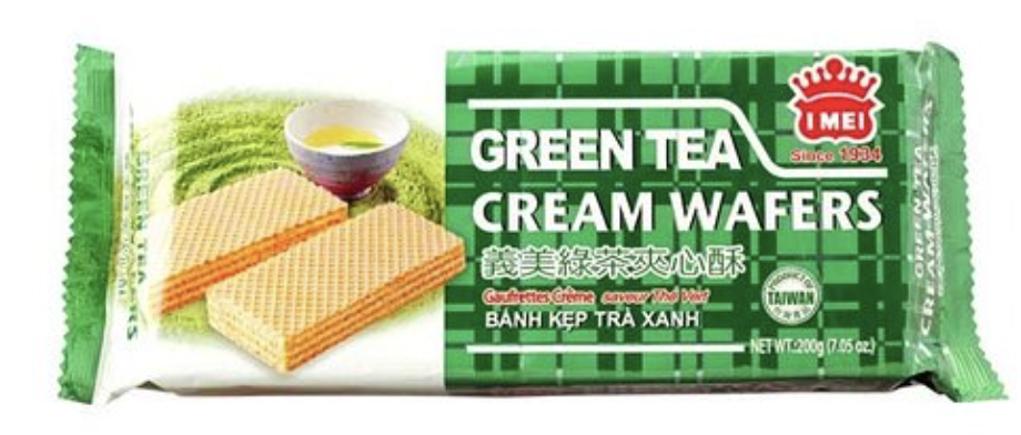 I Mei Green Tea Cream Wafers - 7.05 Oz