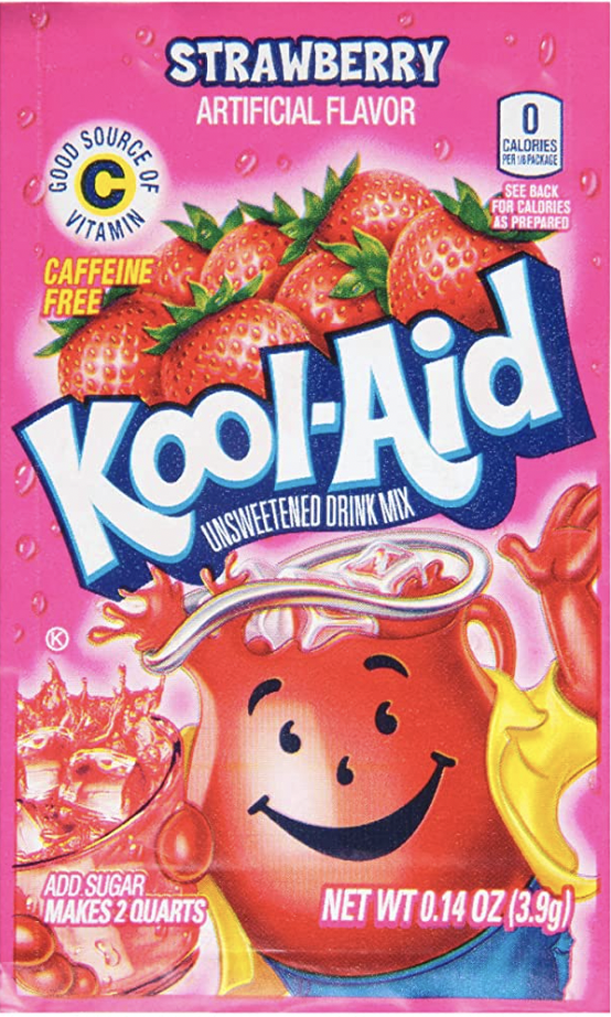Kool-Aid Unsweetened Drink Mix Strawberry Gluten Free - 0.14 Oz