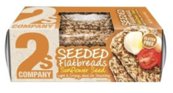 2s Company Seeded Flatbreads Sunflower Seeds - 3.5 Oz