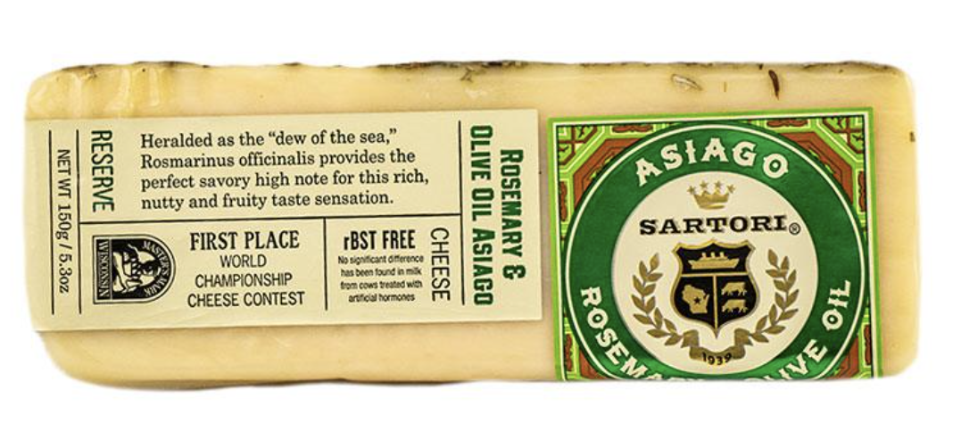 Sartori Rosemary & Olive Oil Asiago Cheese - 5.3 oz