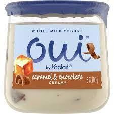 Yoplait Oui French Style Yogurt Caramel Chocolate - 5 oz