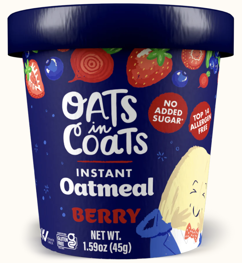 Oats In Coats Gluten Free Instant Oatmeal Berry Flavor Cup - 1.59 Oz