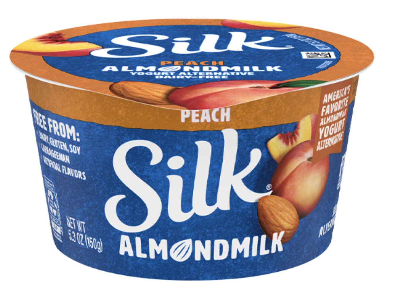 Silk Almond Milk Yogurt Alternative, Peach - 5.3 Oz