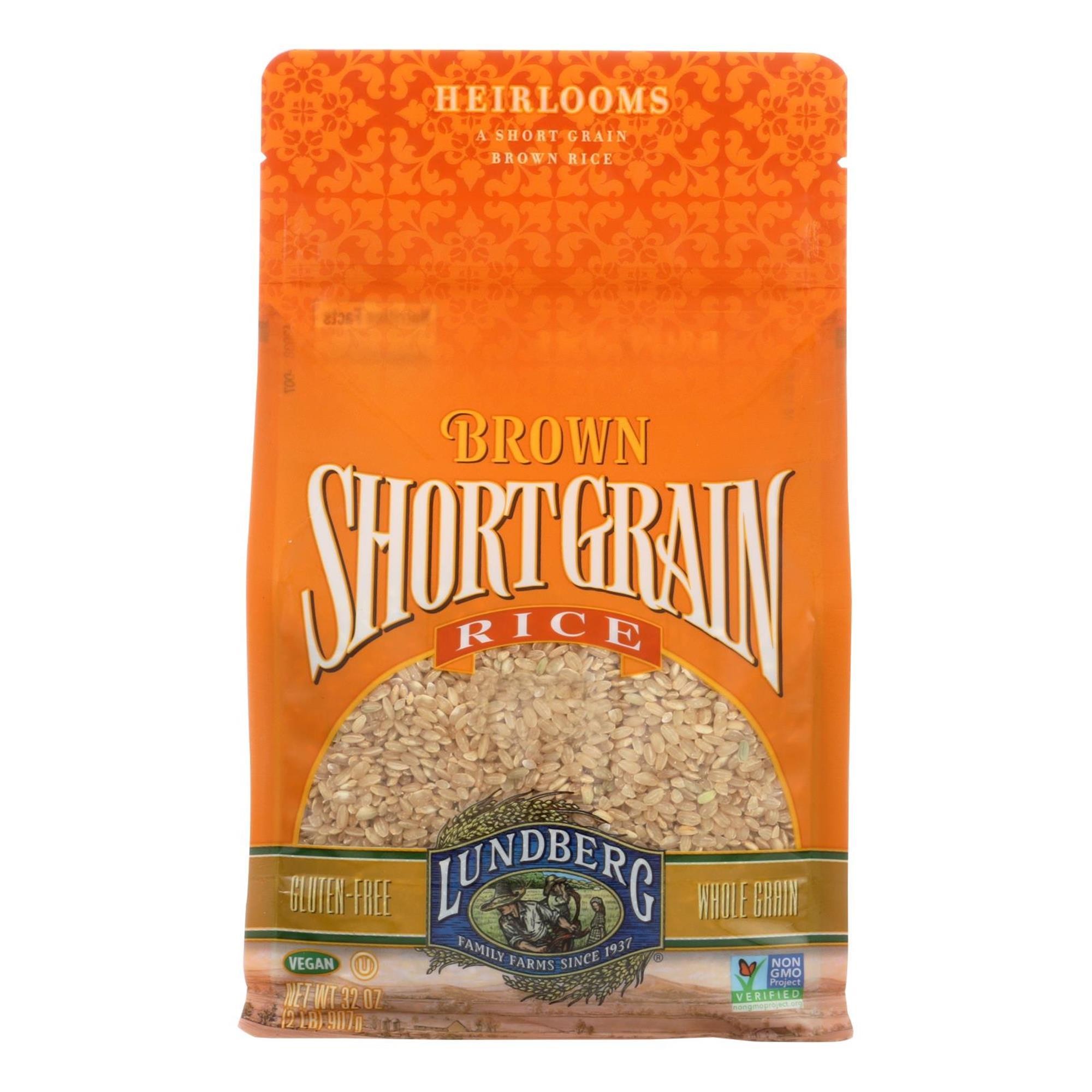 Lundberg Sustainable Brown Short Grain Rice - 32 Oz
