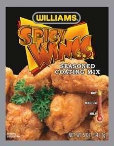 Williams Spicy Wing Seasoned Coating Mix - 5 Oz