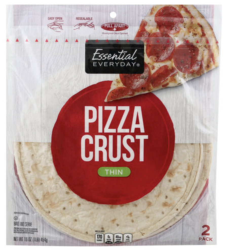 Essential Everyday Thin Pizza Crusts 2 Packs - 16 Oz