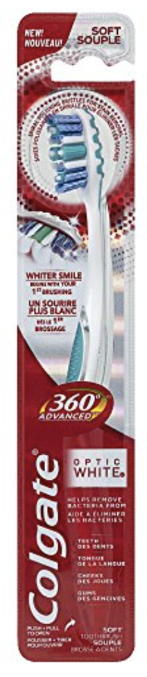 Colgate 360 Advanced Optic White Toothbrush Soft