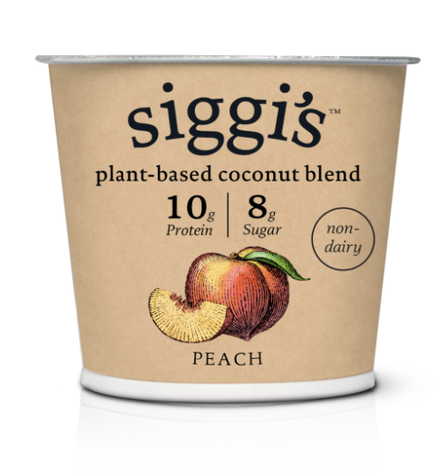 Siggi's Plant Based Coconut Blend Non Dairy Yogurt, Peach - 5.3 Oz