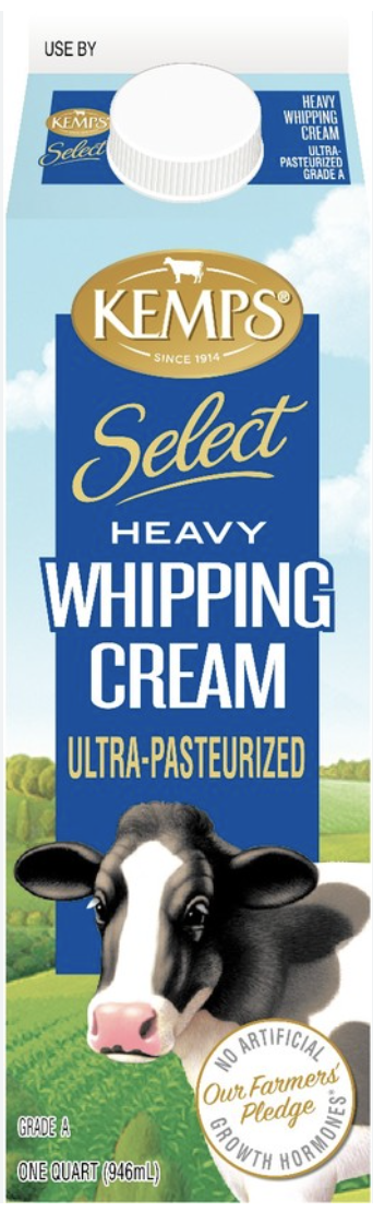 Kemps Select Heavy Whipping Cream - 1 Quart