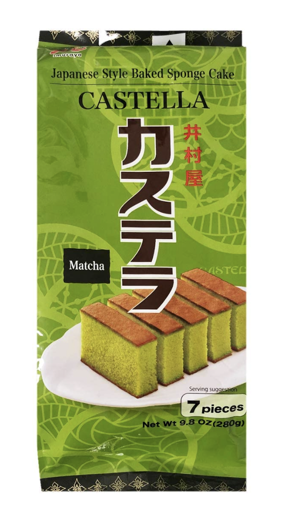 Imuraya Japanese Style Baked Sponge Cake Matcha Flavor 7ct - 9.8 Oz