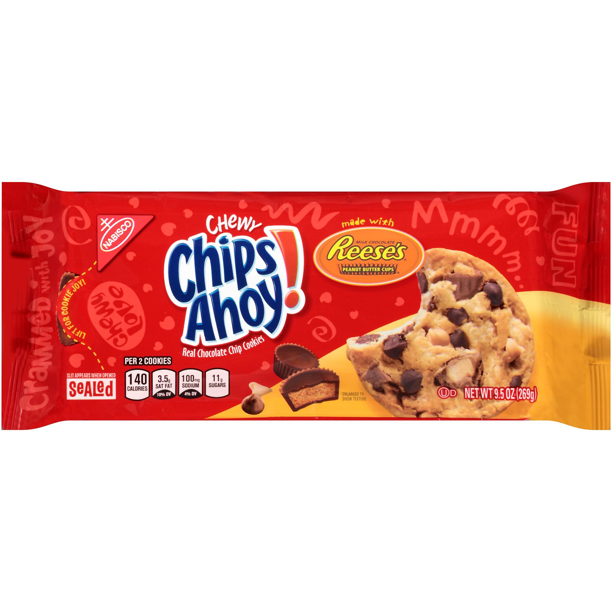 Chips Ahoy Chewy Chocolate Chip Cookies with Reeses Peanut Butter Cups - 9.5 Oz