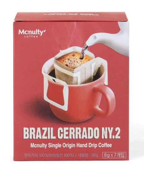McNulty Brazil Cerrado NY.2 Hand Drip Coffee 7ct - 56g