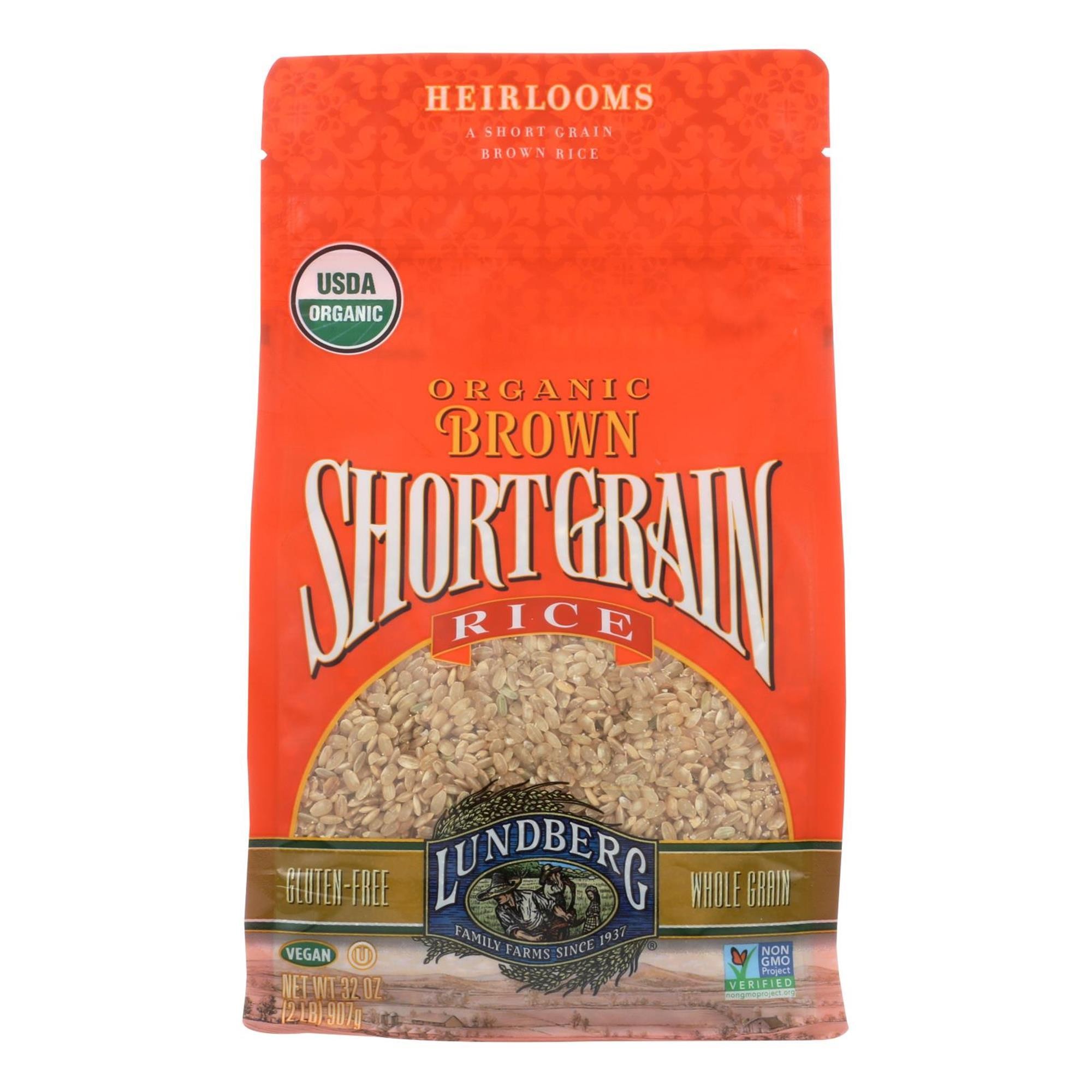 Lundberg Organic Brown Short Grain Rice - 32 Oz