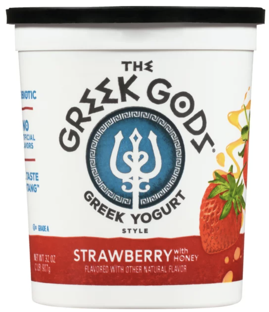The Greek Gods Greek Yogurt, Strawberry with Honey - 24 Oz