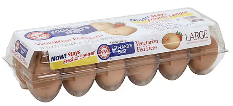 Eggland's Best Vegetarian Fed Grade A Large Brown Eggs - 12 Count