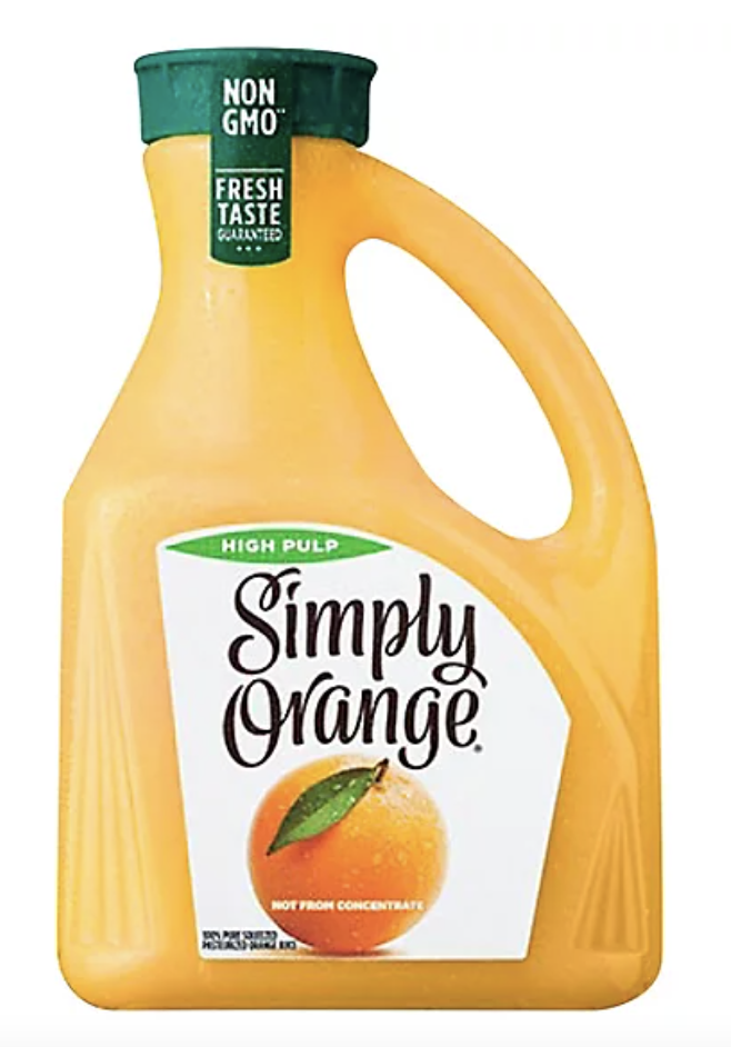 Simply 100% Orange Juice High Pulp - 89 Fl Oz