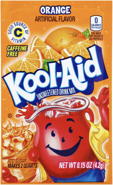 Kool-Aid Unsweetened Drink Mix Orange Gluten Free - 0.15 Oz