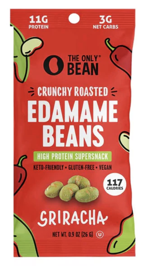 The Only Bean Crunchy Roasted Edamame Beans Sriracha - 0.9 oz
