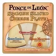Ponce De Leon Spanish Sliced Cheese Plate - 5.3oz