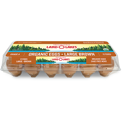 Land O Lakes Organic Large Brown Egg Cage Free - 12 Count
