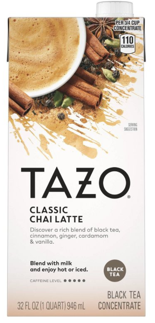 Tazo Classic Chai Latte Black Tea Concentrate - 32 Fl Oz