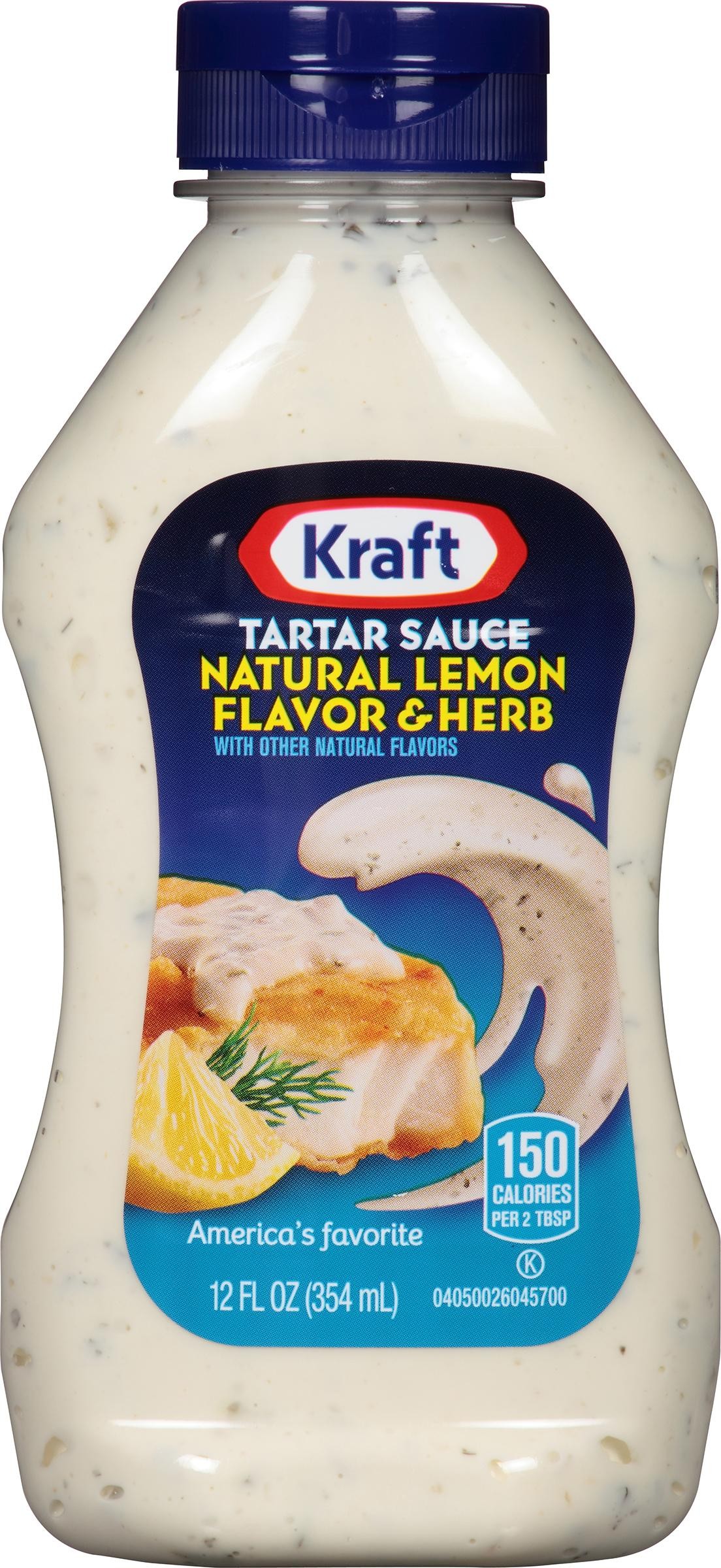 Kraft Tartar Sauce with Natural Lemon Flavor & Herb - 12 Fl Oz