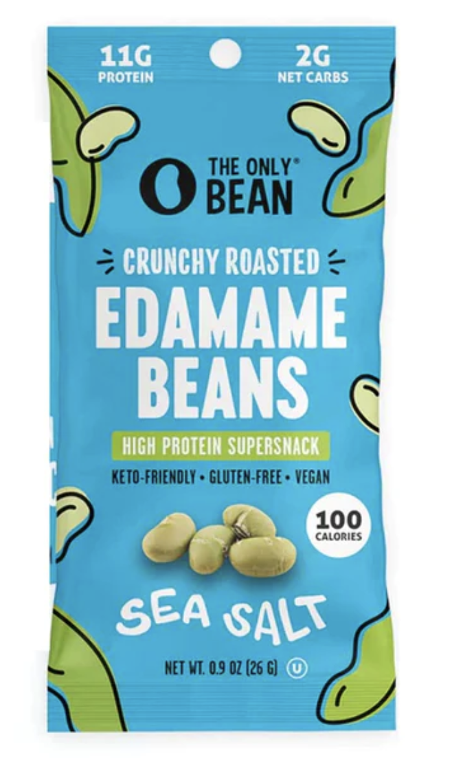 The Only Bean Crunchy Roasted Edamame Beans Sea Salt - 0.9 oz